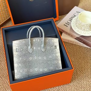 Hermès Birkin 25 Omber Lizard Palladium Hardware
