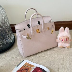 Alternative view of Hermès Birkin 25 Glycine Togo Gold Hardware