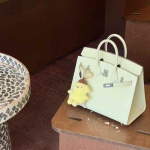 Alternative view of Hermès Birkin 25 Lime Sellier Epsom Palladium Hardware