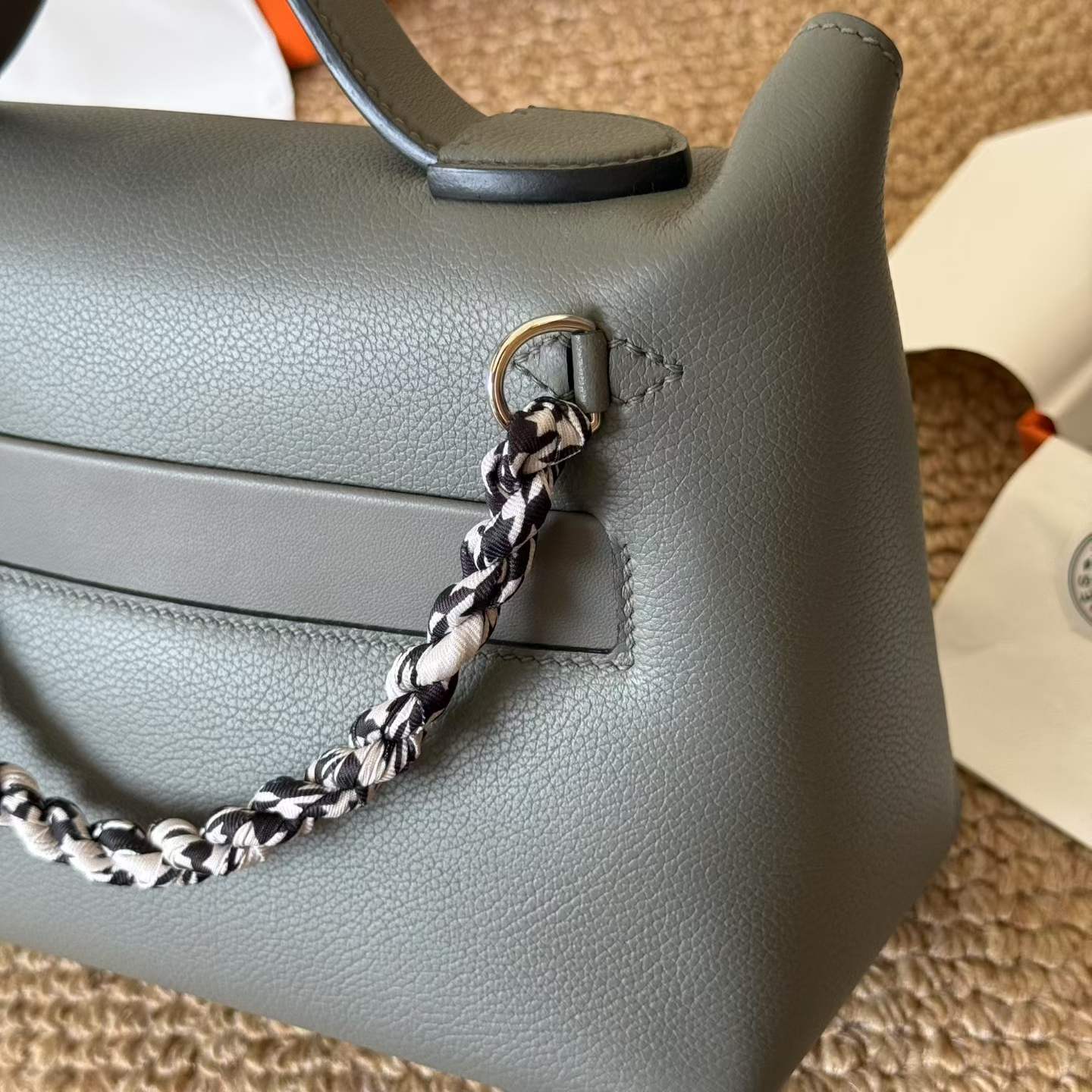 Hermès 24/24 Etain Evercolor Swift Palladium Hardware - Image 7