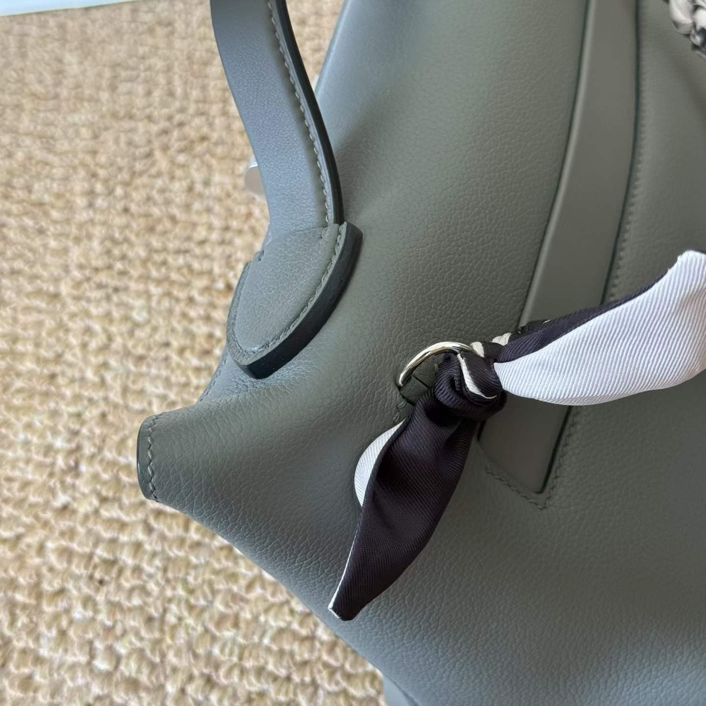 Hermès 24/24 Etain Evercolor Swift Palladium Hardware - Image 6