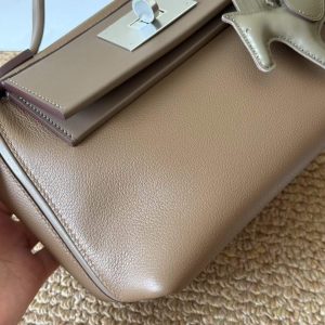 Alternative view of Hermès 24/24  Mini Etoupe Evercolor Swift Palladium Hardware