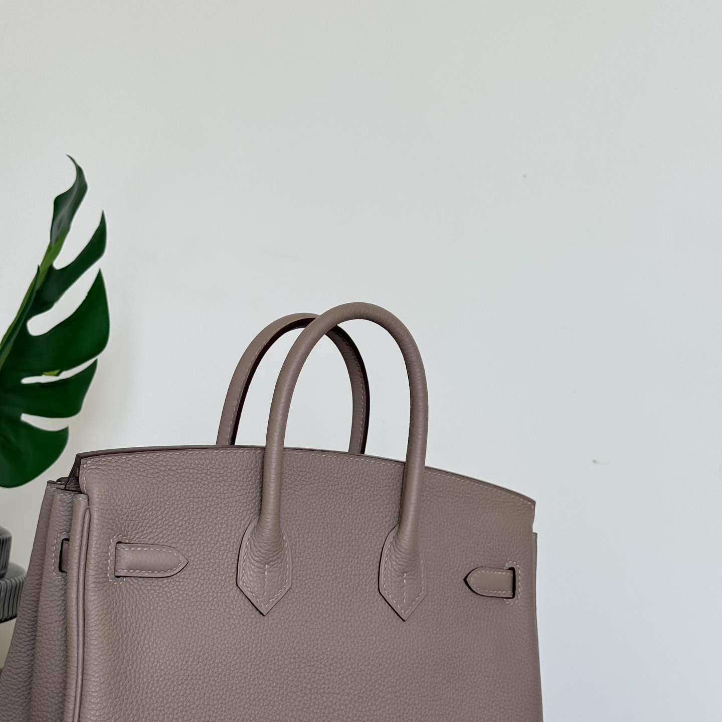 Hermès Birkin 25 Gris Tourtelle Togo Palladium Hardware - Image 9