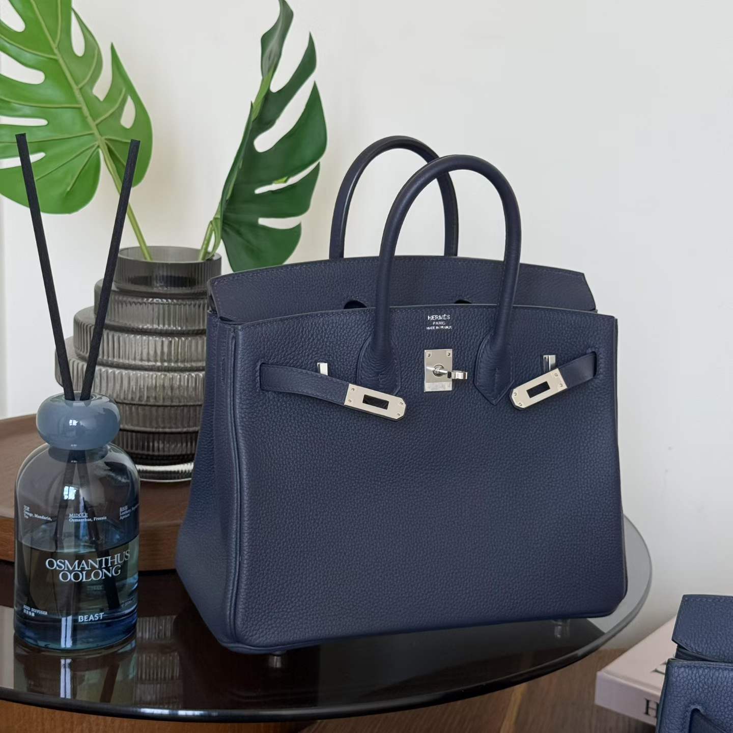 Hermès Birkin 25 Blue Indigo Togo Palladium Hardware