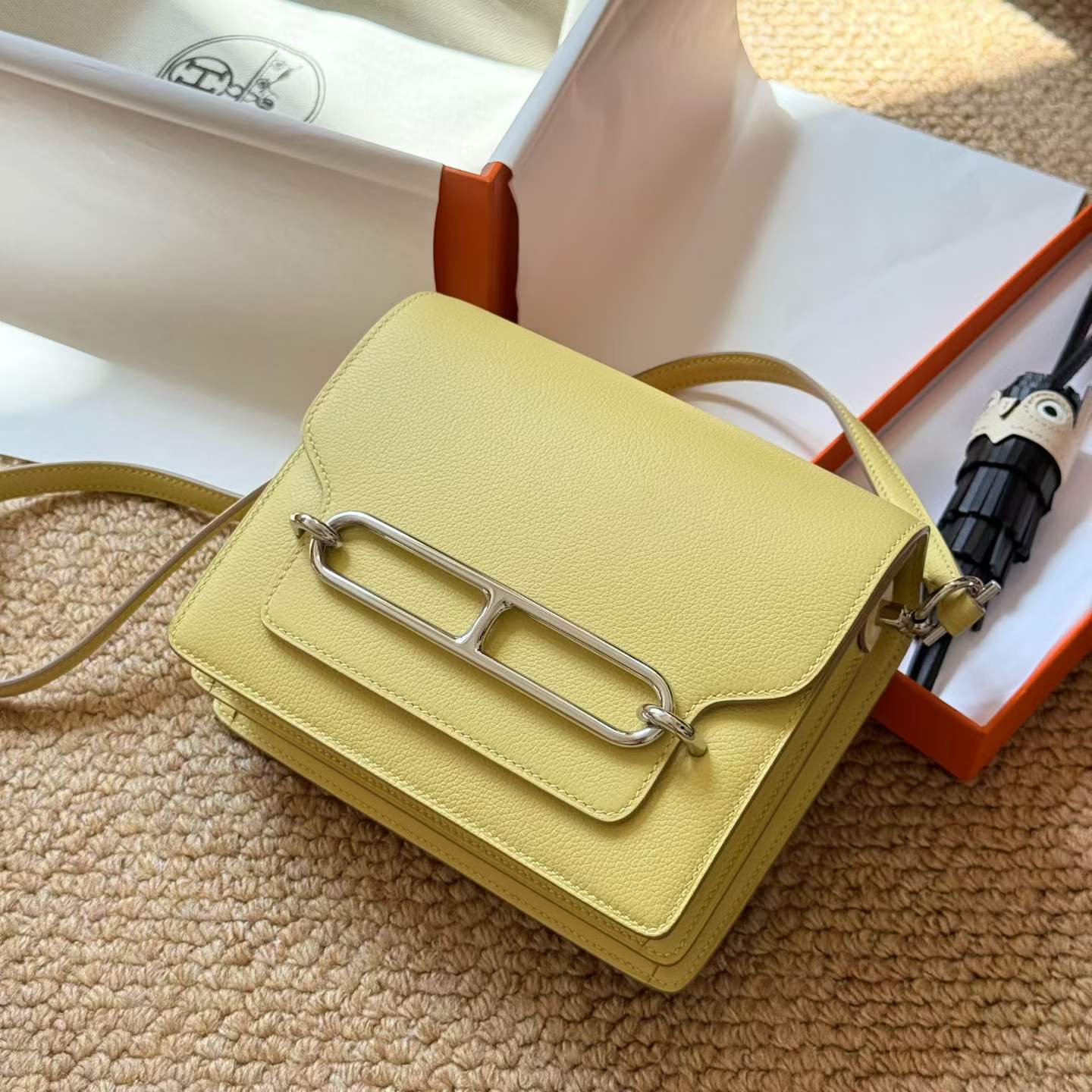 Hermès Roulis 18 Lime Evercolor - Image 2