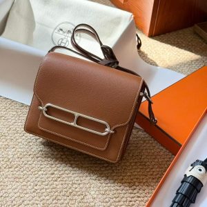 Alternative view of Hermès Roulis 18 Gold Evercolor Gold Hardware/Palladium Hardware