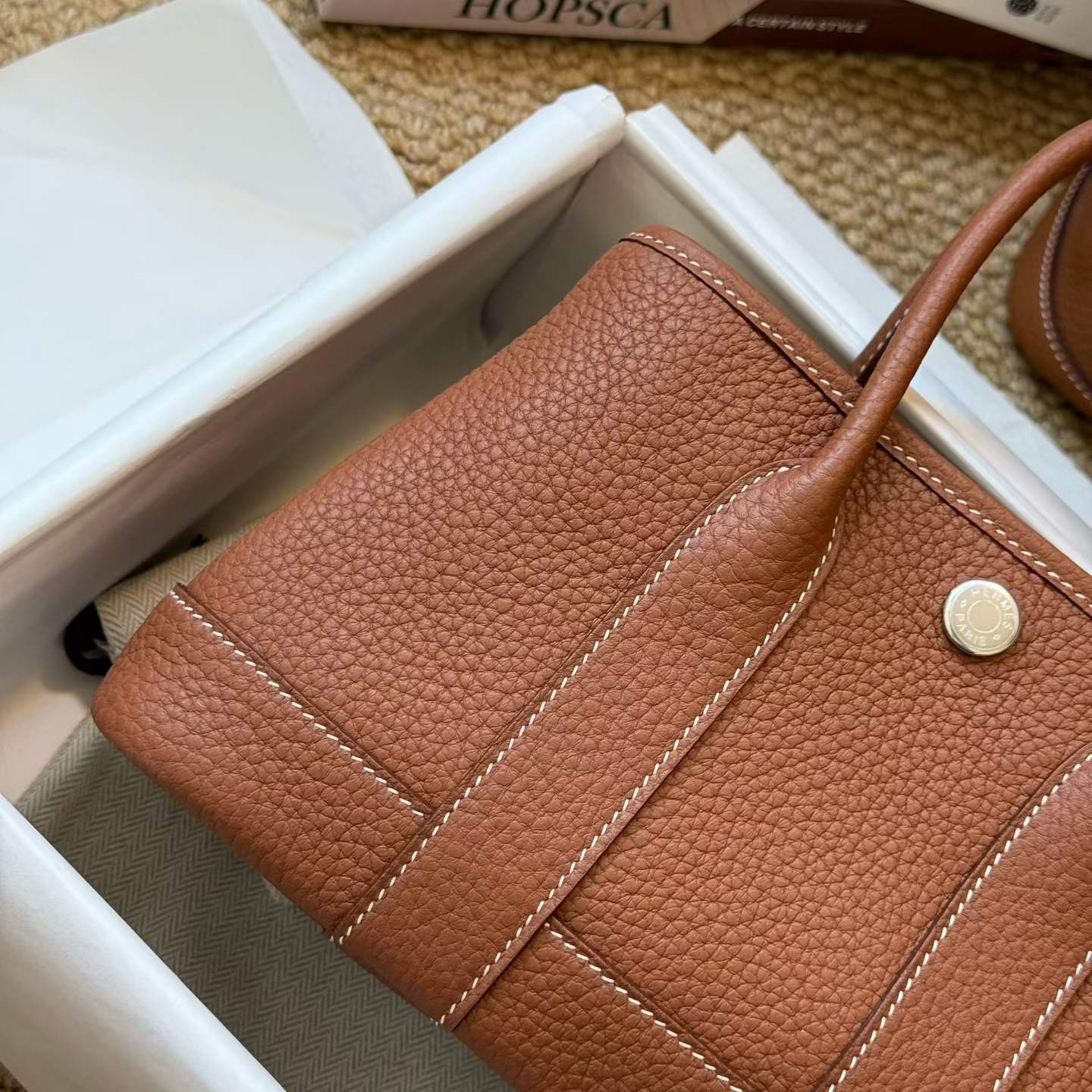 Hermès Garden Party Gold Clemence Mini - Image 5