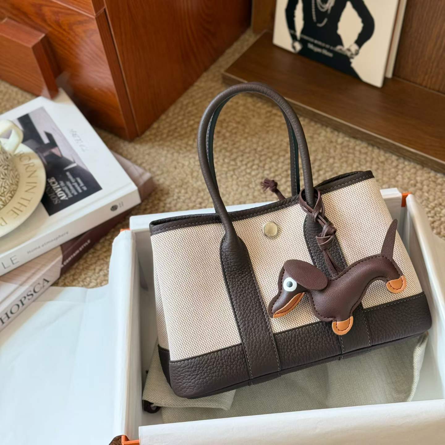 Hermès Garden Party Canvas Mini