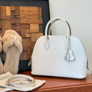 Alternative view of Hermès Mini Bolide Craie Cherve