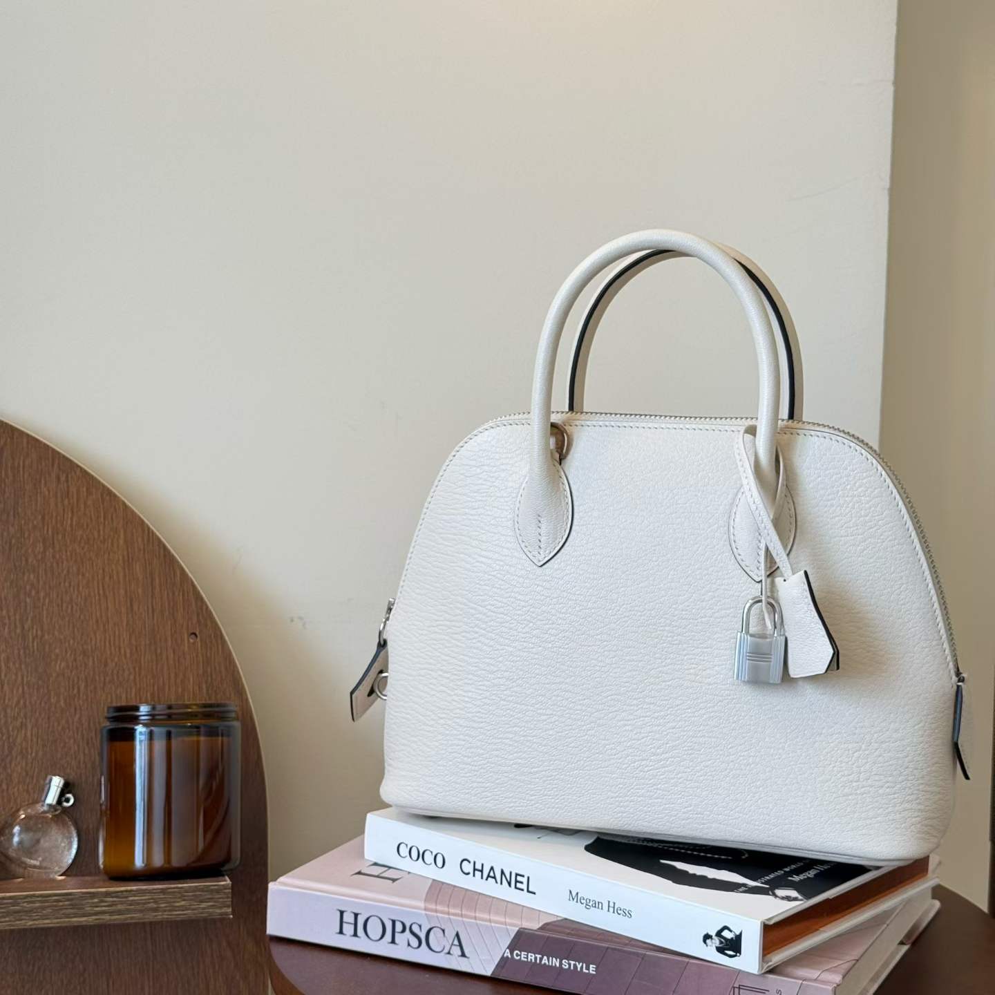 Hermès Mini Bolide Craie Cherve - Image 3