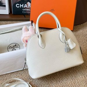 Hermès Mini Bolide Craie Cherve