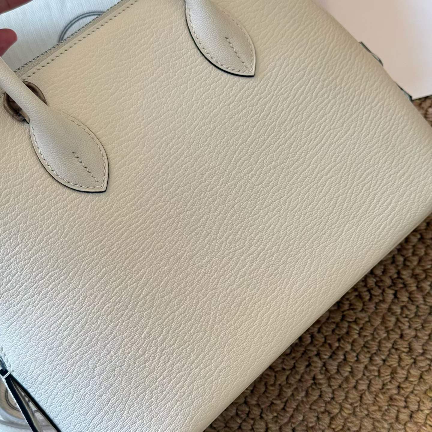 Hermès Mini Bolide Craie Cherve - Image 5