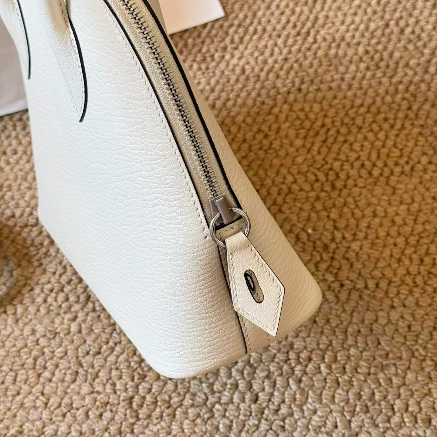 Hermès Mini Bolide Craie Cherve - Image 8