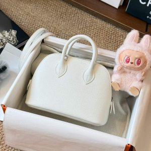 Hermès Mini Bolide White Cherve