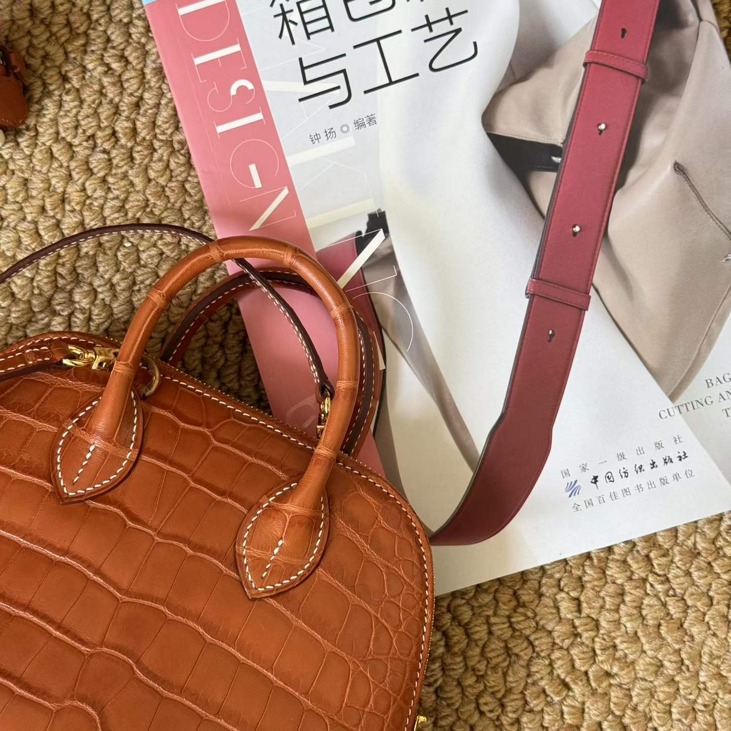 Hermès Mini Bolide Miel Matte Crocodile - Image 10