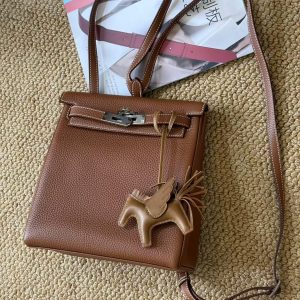 Alternative view of Hermès Kelly Ado Gold Clemence Gold Hardware