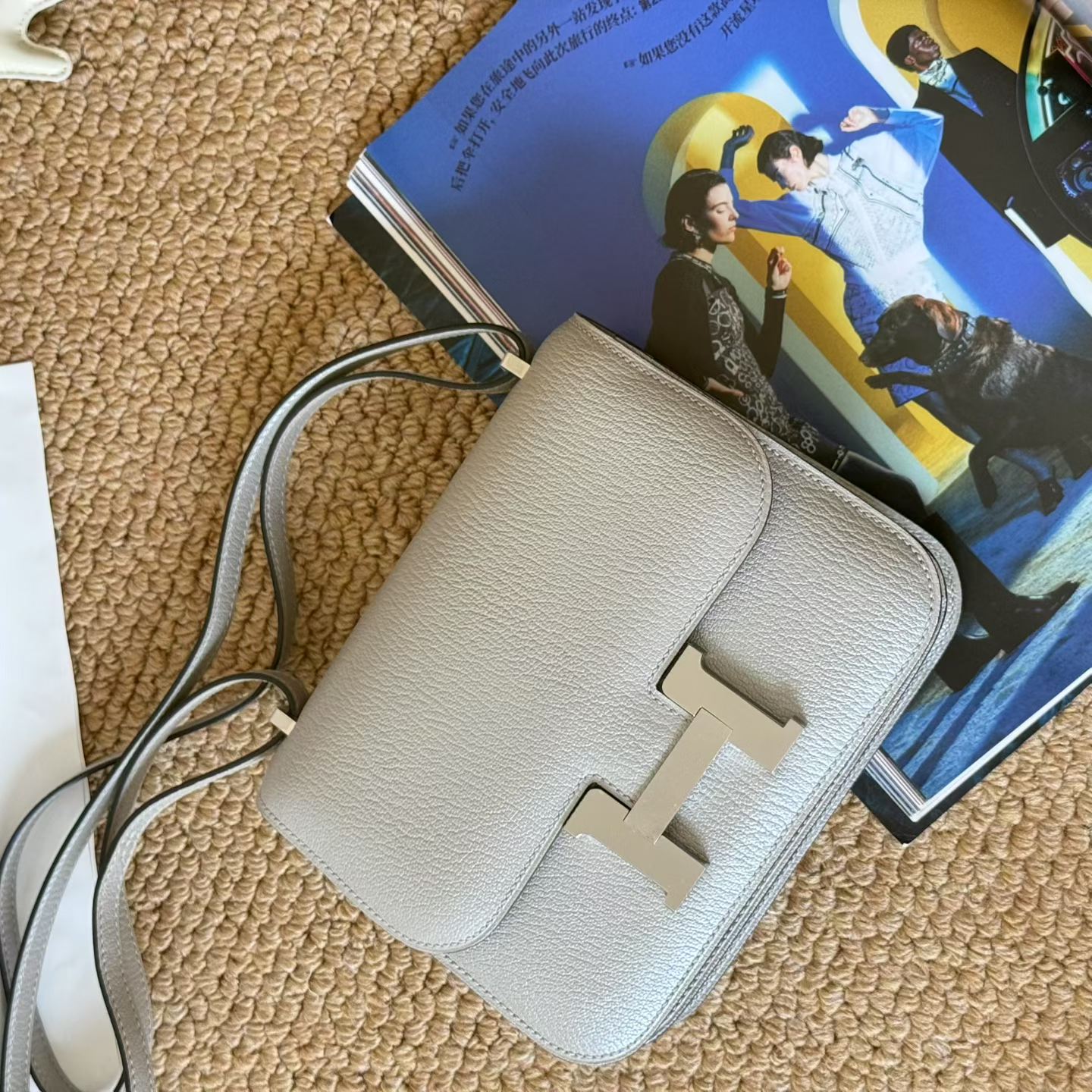 Hermès Constance 18 Gris Perle Cherve Palladium Hardware - Image 2