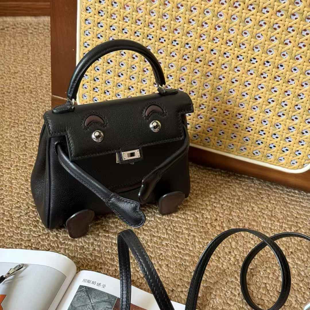 Hermès Kelly Doll Black Swift